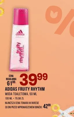 Woda toaletowa Adidas Fruity Rhythm promocja w Drogerie Natura