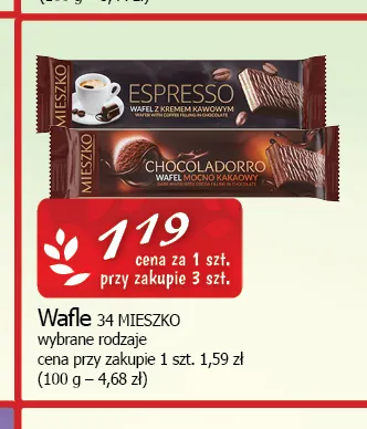 Wafle Mieszko promocja w CEZAR Delikatesy