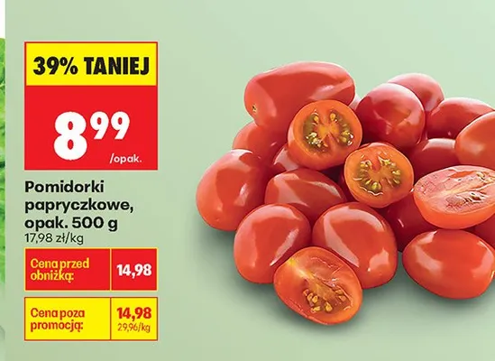 Pomidorki papryczkowe promocja w Biedronka
