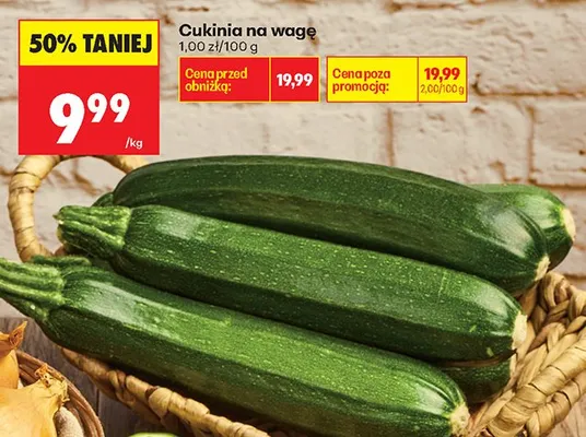 Cukinia na wagę promocja w Biedronka
