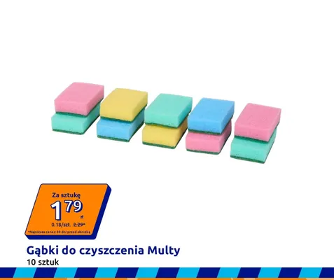 Gąbki do czyszczenia Multy promocja w Action