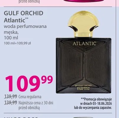 Woda perfumowana męska GULF ORCHID Atlantic promocja w Hebe