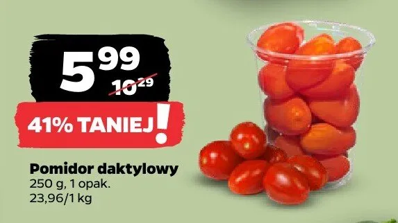 Pomidor daktylowy promocja w Netto