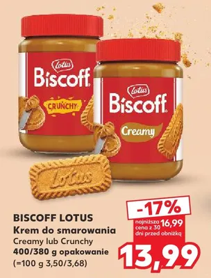 Krem do smarowania Biscoff Lotus Crunchy promocja w Kaufland