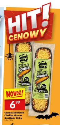 Czarna zapiekanka Cheddar Monster SmakMak promocja w Twój Market