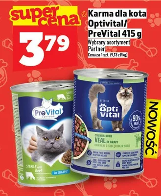 Karma dla kota Optivital/PreVital promocja w TOPAZ