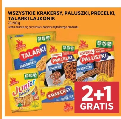 Krakersy Lajkonik promocja w Stokrotka