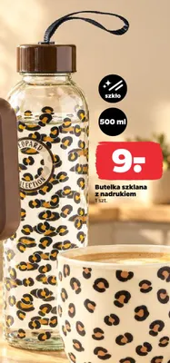 Butelka szklana z nadrukiem 500 ml Florina promocja w Netto