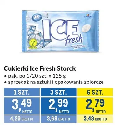 Cukierki Ice Fresh Storck promocja w Makro