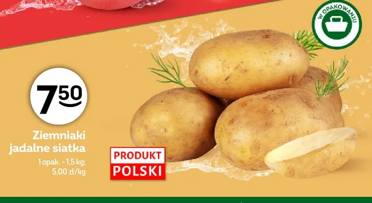 Ziemniaki jadalne siatka promocja w Żabka