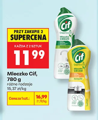 Mleczko Cif promocja w Biedronka