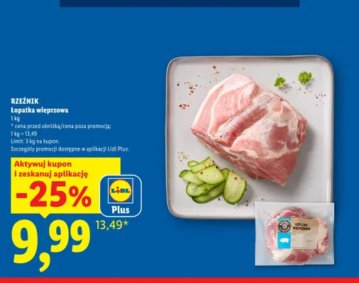 Łopatka wieprzowa Rzeźnik promocja w Lidl