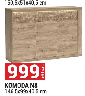 Komoda System Natural N8 kratka Ribbeck 146,5x99x40,5cm promocja w Merkury Market