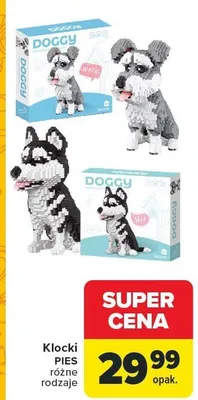 Klocki PIES różne rodzaje promocja w Carrefour