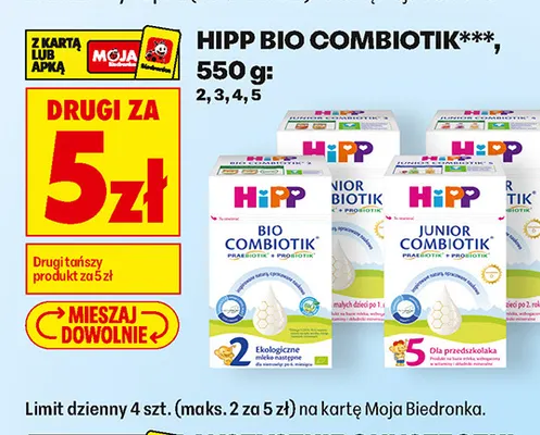 Mleko Hipp Bio Combiotik 3 promocja w Biedronka