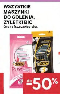 Wszystkie maszynki do golenia, żyletki Bic promocja w Stokrotka