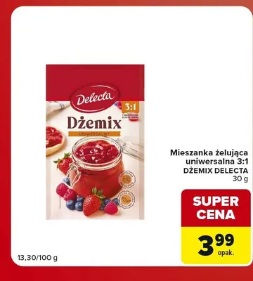 Mieszanka żelująca uniwersalna 3:1 Dżemix Delecta promocja w Carrefour Market