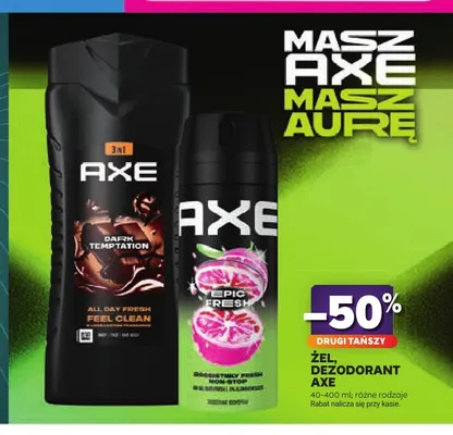 Żel pod prysznic Axe Dark Temptation promocja w Stokrotka