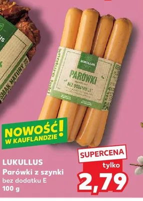 Parówki z szynki bez dodatku E promocja w Kaufland