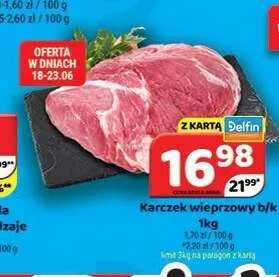 Karczek wieprzowy b/k promocja w Delfin