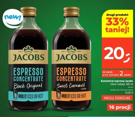 Koncentrat espresso Jacobs Espresso Concentrate Black Original promocja w Dealz