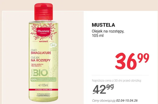 Olejek na rozstępy promocja w Rossmann