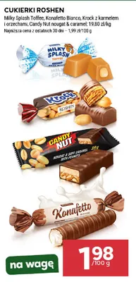 Cukierki Roshen Krock z karmelem i orzechami promocja w Stokrotka