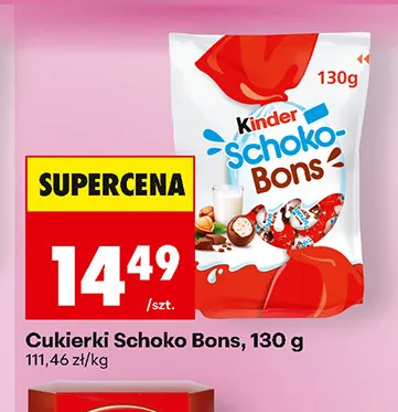 Cukierki Schoko-Bons Kinder promocja w Biedronka