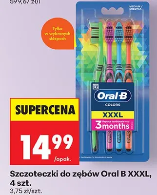 Szczoteczki do zębów Oral B XXXL promocja w Biedronka