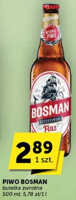 Piwo Bosman butelka zwrotna promocja w ABC
