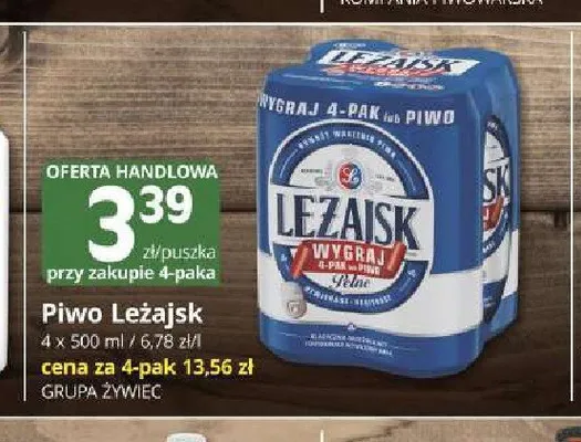 Piwo Leżajsk 4-pak 500 ml promocja w Marketvita