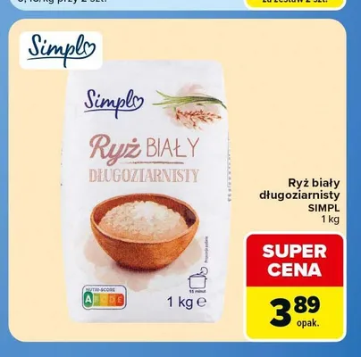 Ryż biały długoziarnisty Simpl promocja w Carrefour Express