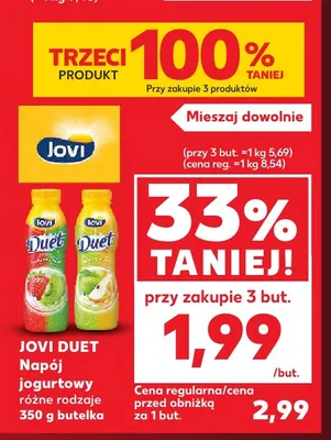 Napój jogurtowy Jovi Duet promocja w Kaufland