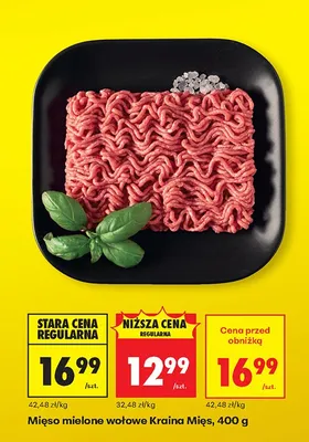 Mięso mielone wołowe promocja w Biedronka