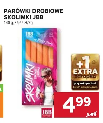 Parówki drobiowe Skolimki JBB promocja w Stokrotka
