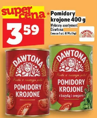 Pomidory krojone Dawtona promocja w TOPAZ