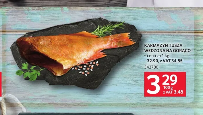 Karmazyn tusza wędzona na gorąco promocja w Selgros