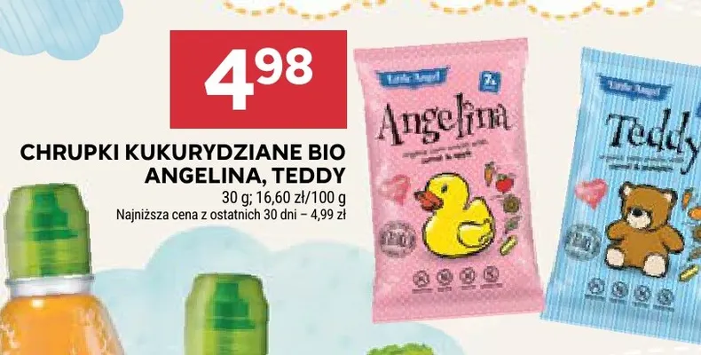 Chrupki kukurydziane BIO Teddy Little Angel promocja w Stokrotka
