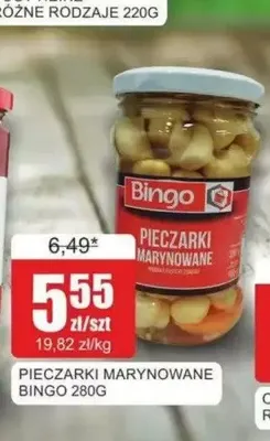 Pieczarki marynowane Bingo promocja w Bingo