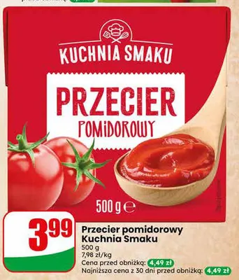 Przecier pomidorowy Kuchnia Smaku promocja w Dino