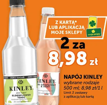 Napój Kinley wybrane rodzaje promocja w Euro Sklep