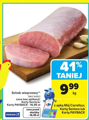 Schab wieprzowy promocja w Carrefour