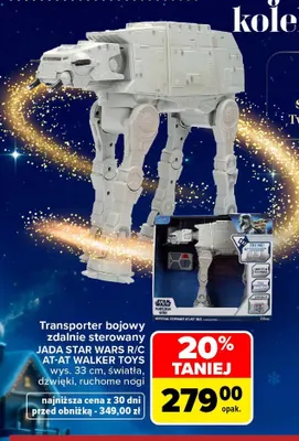 Transporter bojowy zdalnie sterowany Jada Star Wars R/C AT-AT Walker Toys promocja w Carrefour
