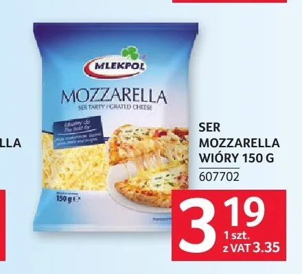 Ser Mozzarella wióry Mlekpol promocja w Selgros