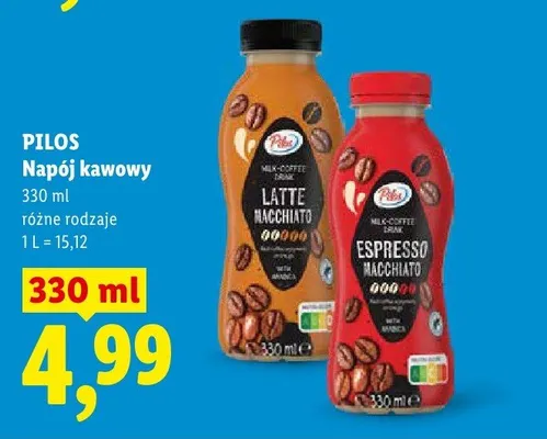Napój kawowy Pilos Latte Macchiato promocja w Lidl
