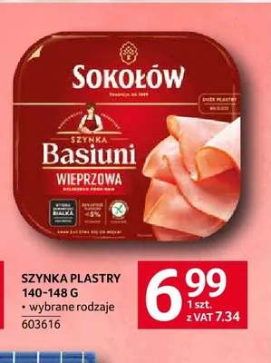 Szynka w plastrach Sokołów promocja w Selgros