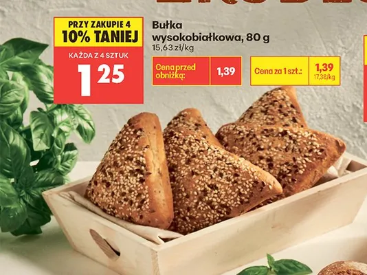 Bułka wysokobiałkowa promocja w Biedronka