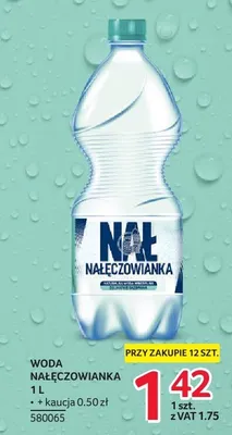 Woda mineralna Nałęczowianka delikatnie gazowana promocja w Selgros