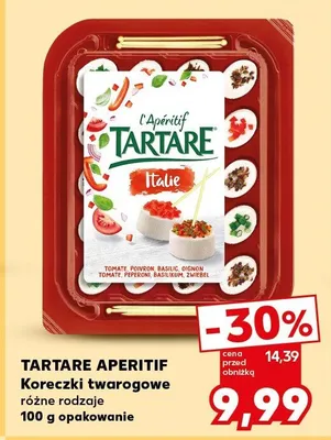 Koreczki twarogowe l'Apéritif Tartare promocja w Kaufland