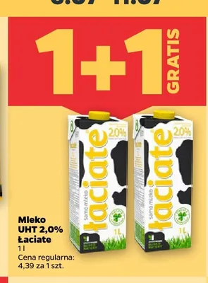 Mleko UHT 2,0% Łaciate promocja w Netto
